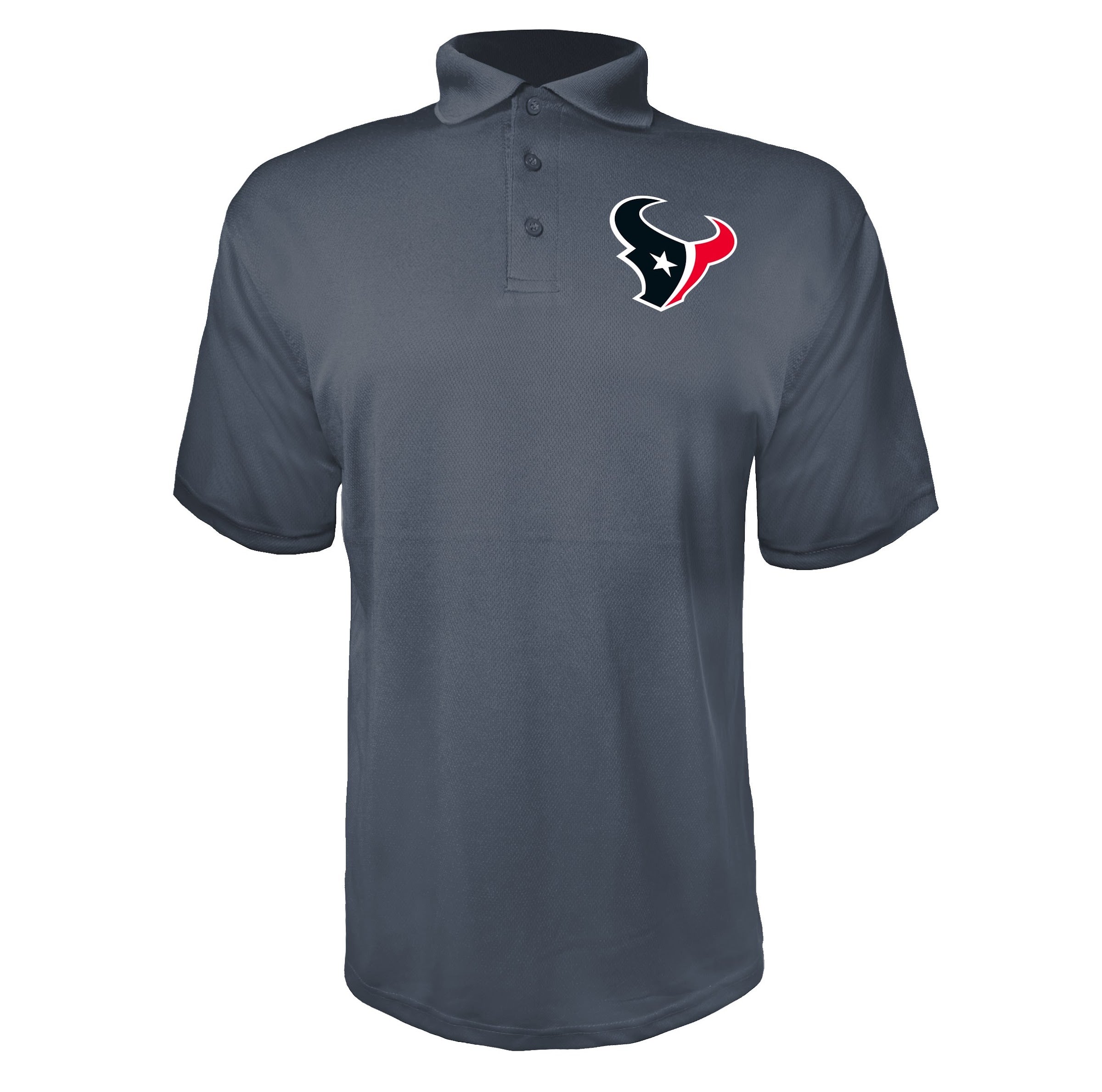 Houston Texans Charcoal polyester polo