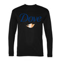 Men's Dove Polyester Long Sleeve T-Shirt - Black
