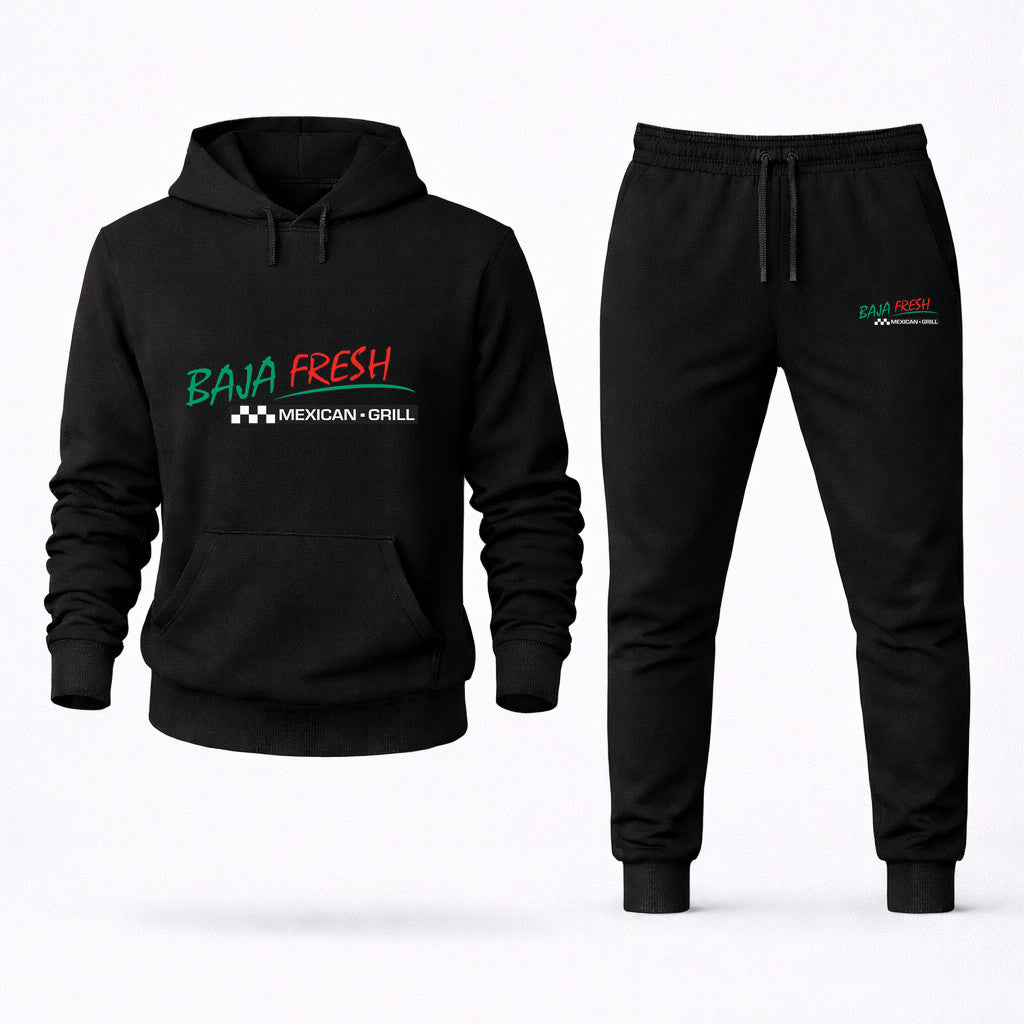 Baja Fresh Hoodie and Joggers Set - Black