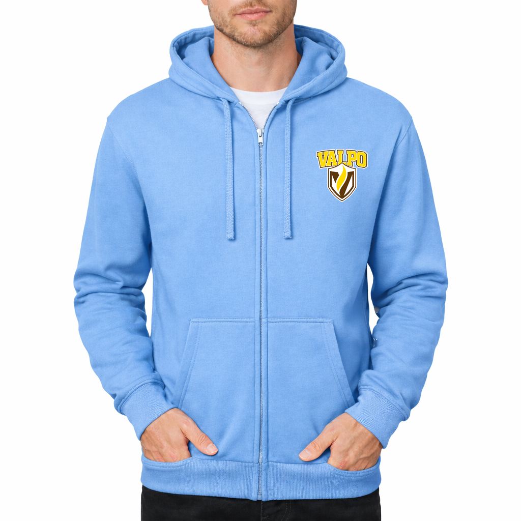 Men's Valparaiso Crusaders Zipper Hoodie - Sky Blue