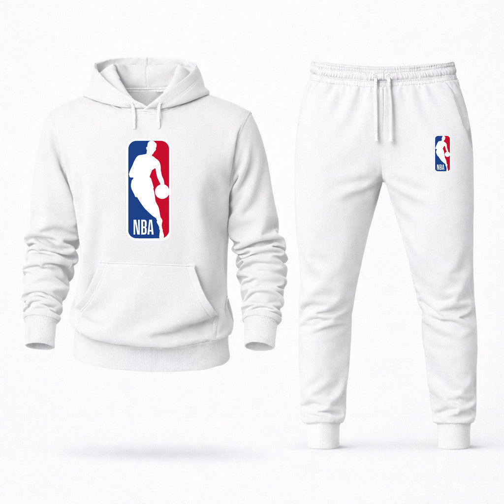 NBA Hoodie and Joggers Set - White