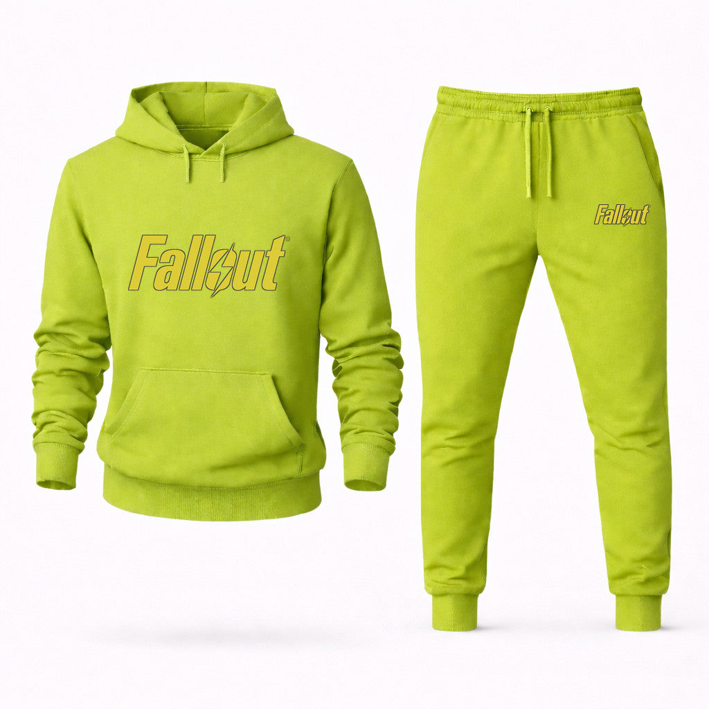 Fallout Hoodie and Joggers Set - Lime Green