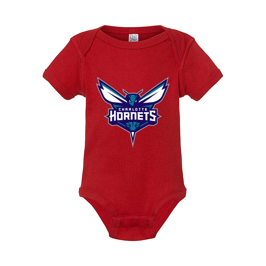 Charlotte Hornets Baby Romper Onesie - Red