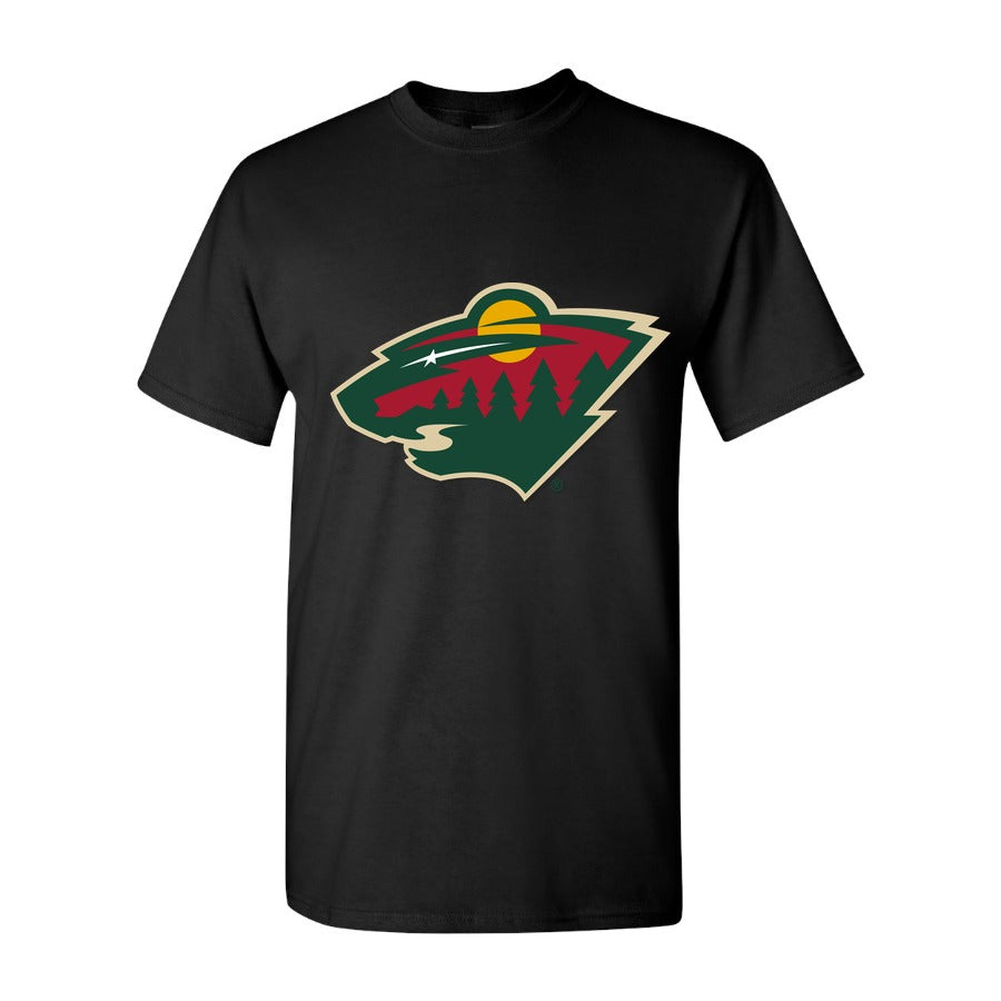 Men's Minnesota Wild Cotton T-Shirt - Black