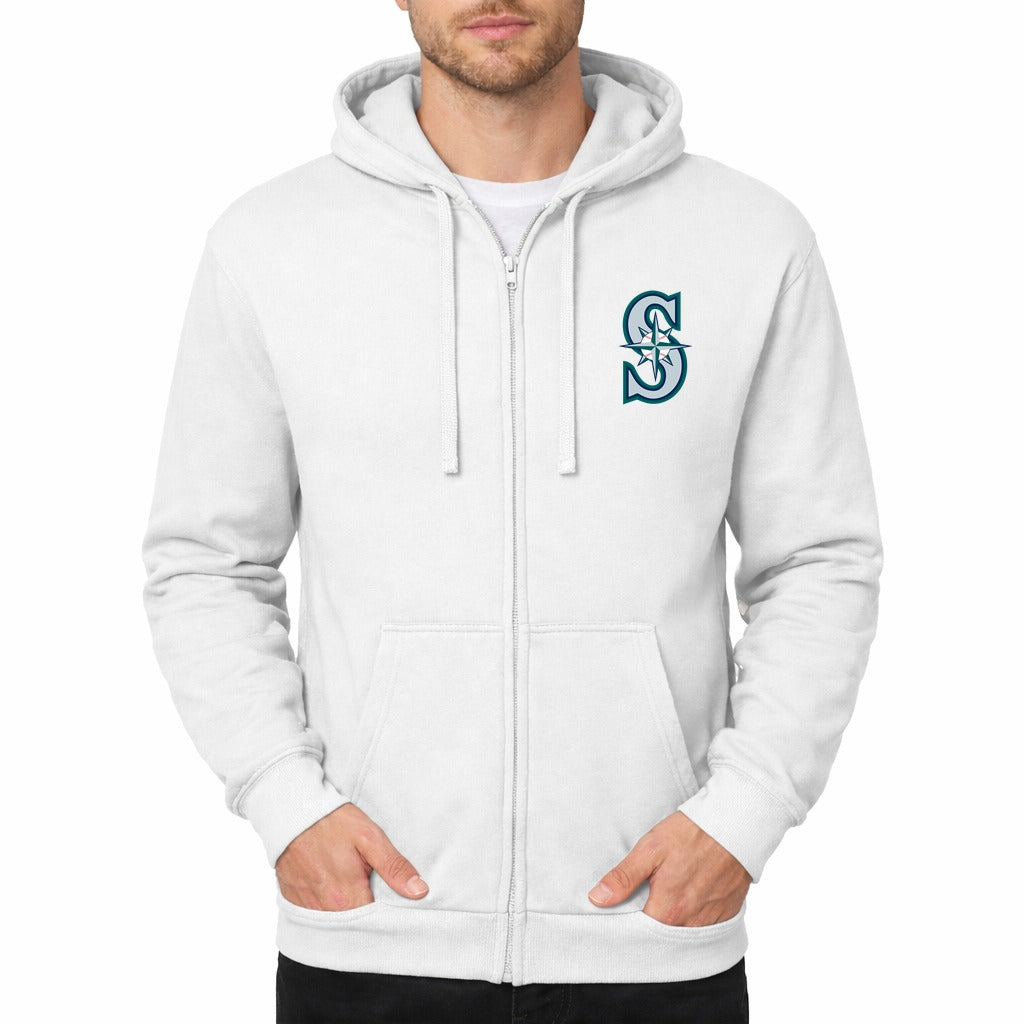 Men's Seattle Mariners Zipper Hoodie - White