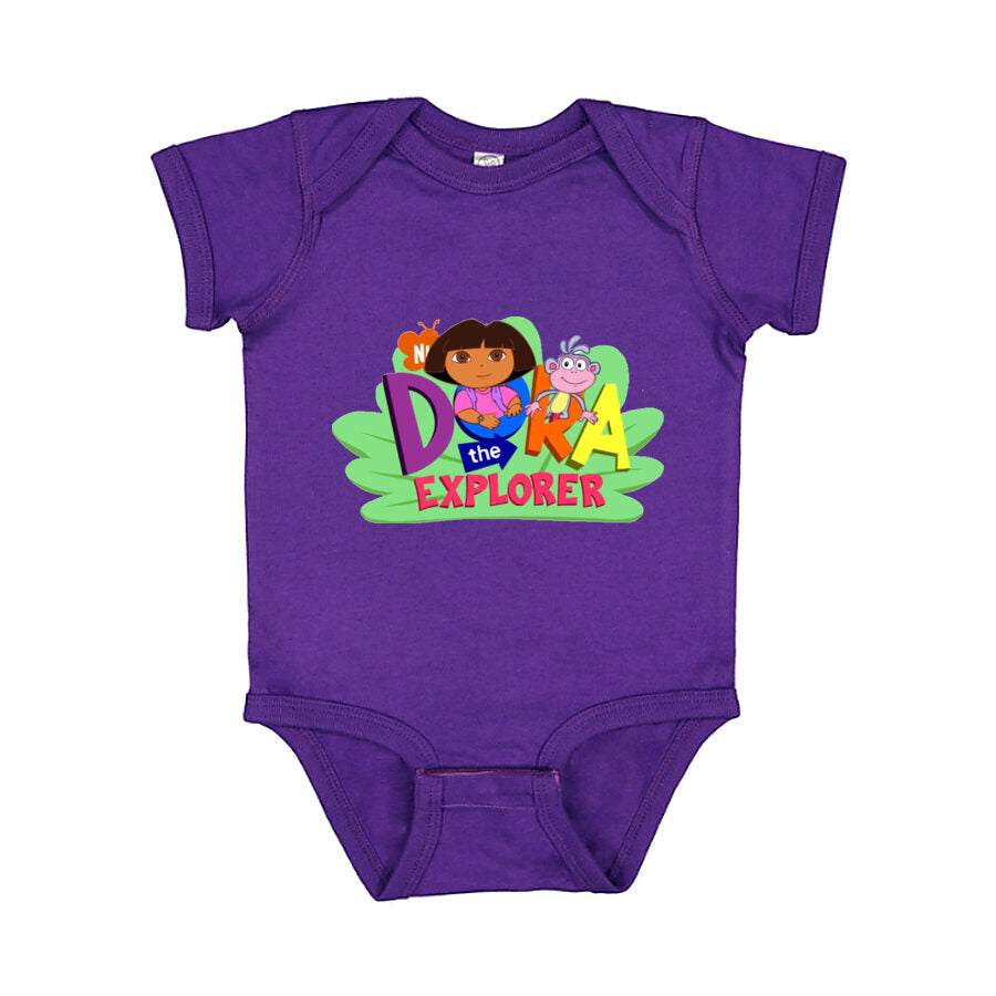 Dora the Explorer Baby Romper Onesie - Purple