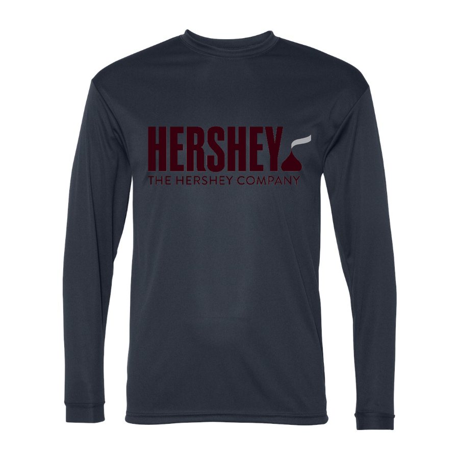Men's Hershey food Polyester Long Sleeve T-Shirt - Navy