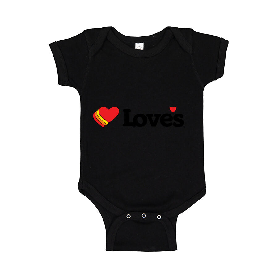 Love's Travel Stops Baby Romper Onesie - Black