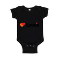 Love's Travel Stops Baby Romper Onesie - Black