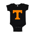 Tennessee Volunteers Orange Logo Baby Romper Onesie - Black