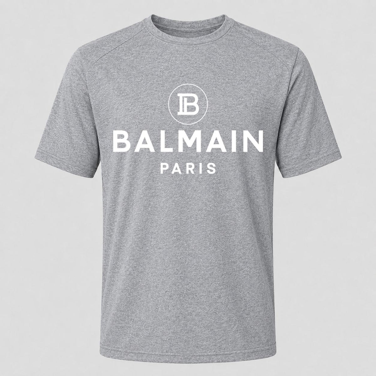 Men's Balmain Paris White Performance T-Shirt - Gray