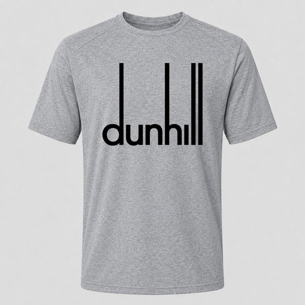 Men's Dunhill Black Performance T-Shirt - Gray