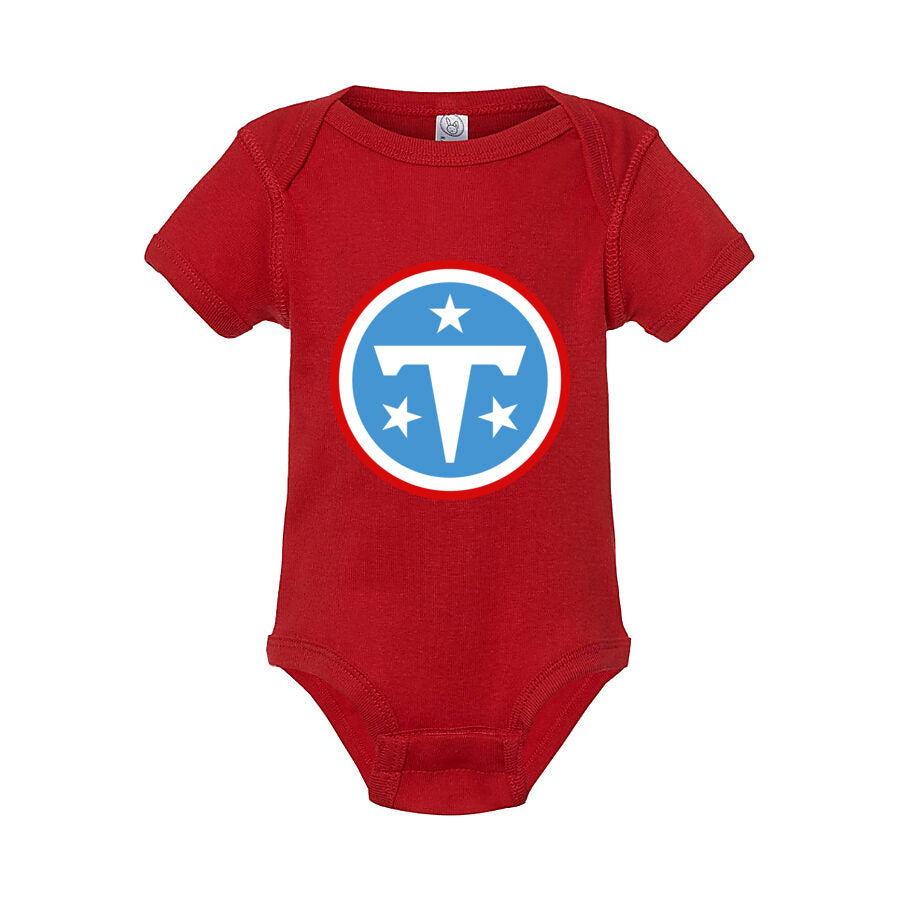 Tennessee Titans Baby Romper Onesie - Red