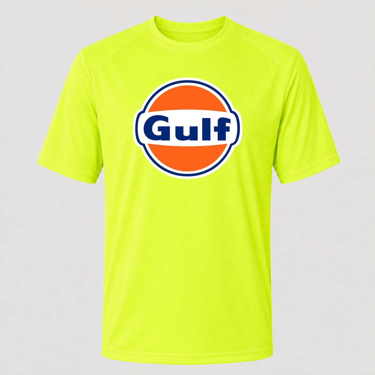 Men's Gulf Oil Performance T-Shirt - Safety Green
