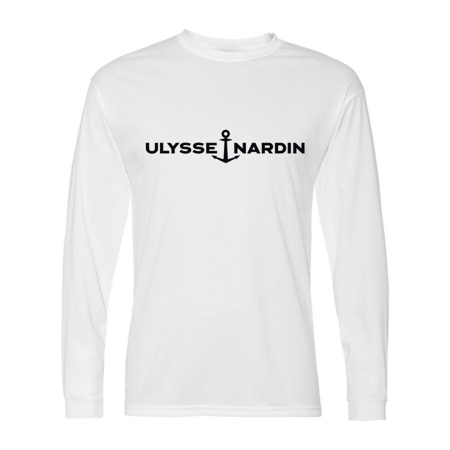 Men's Ulysse Nardin Polyester Long Sleeve T-Shirt - White