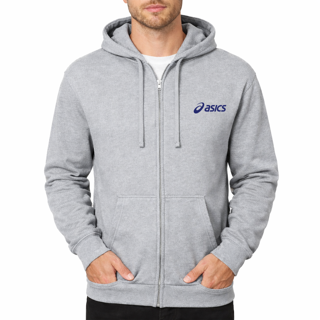 Asics Zipper Hoodie - Grey