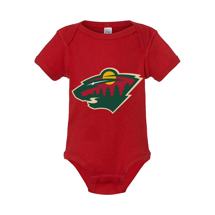 Minnesota Wild Baby Romper Onesie - Red