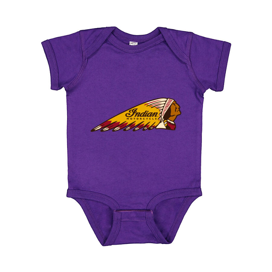 Indian Motorcycle Baby Romper Onesie - Purple