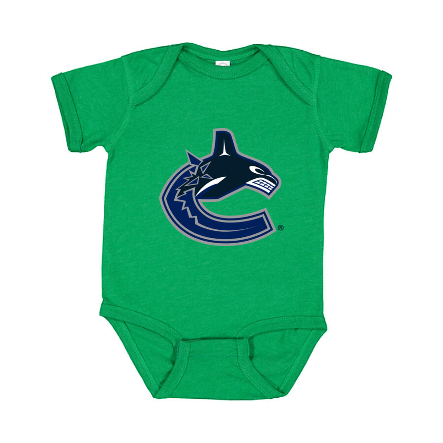 Vancouver Canucks Baby Romper Onesie - Green