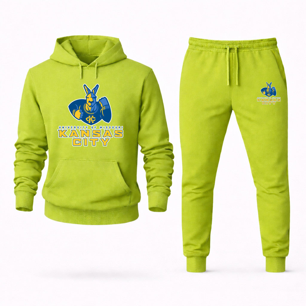 UMKC Kangaroos Hoodie and Joggers Set - Lime Green