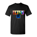 Men's Tetris Cotton T-Shirt - Black