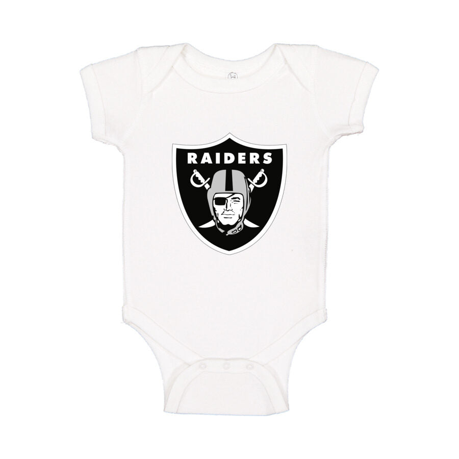 Las Vegas Raiders Baby Romper Onesie - White