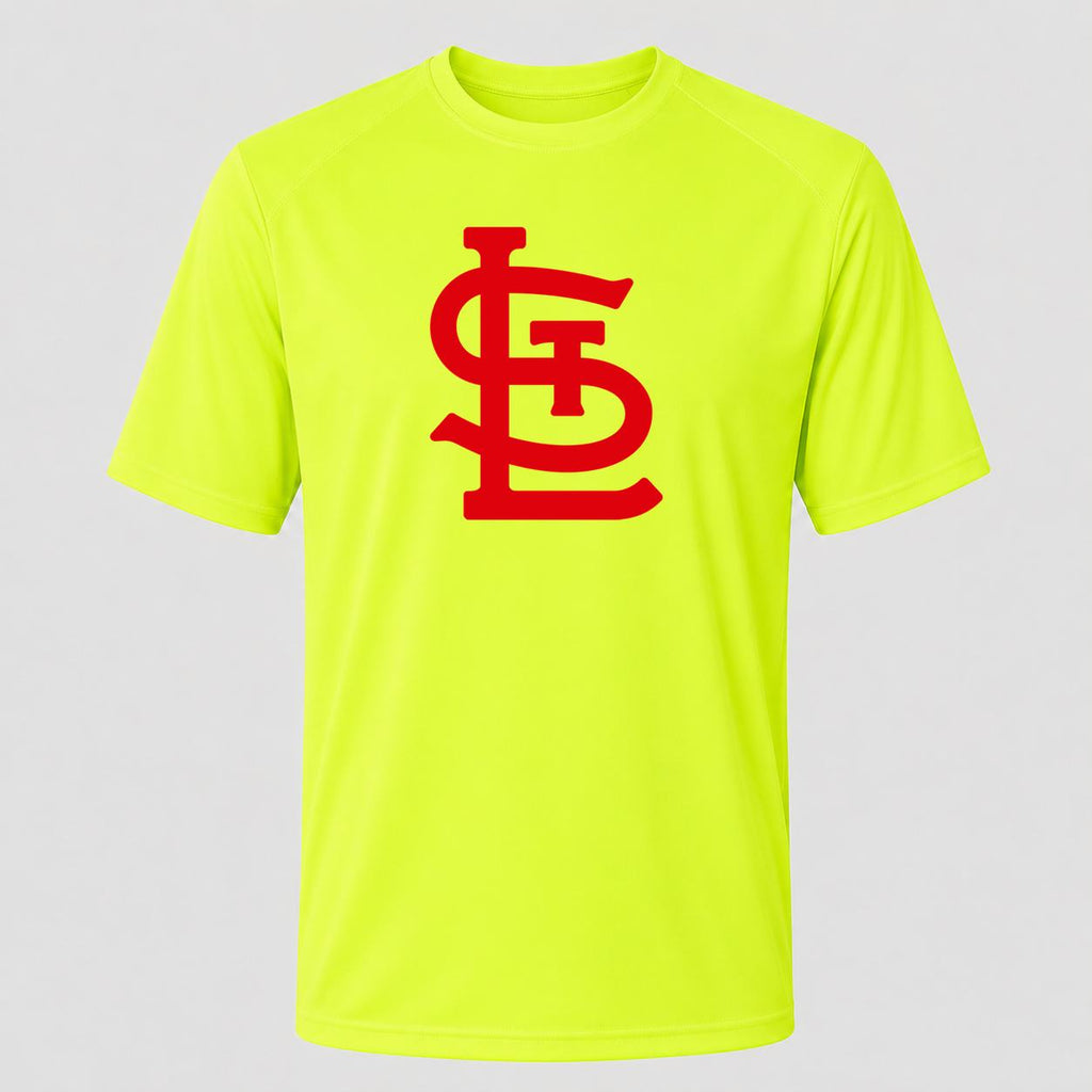 Men's St. Louis Cardinals Performance T-Shirt - Safety Green