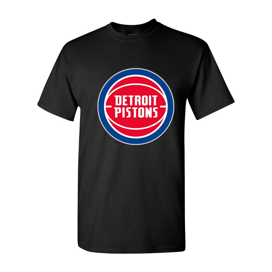 Men's Detroit Pistons Cotton T-Shirt - Black