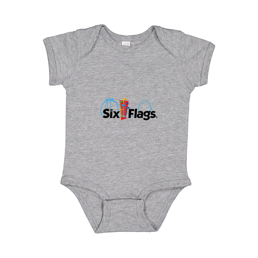 Six Flags Baby Romper Onesie - Gray
