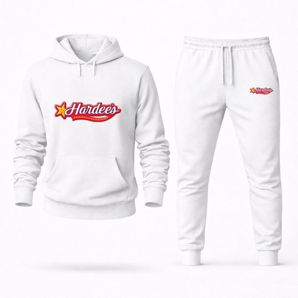 Hardee's Hoodie and Joggers Set - White