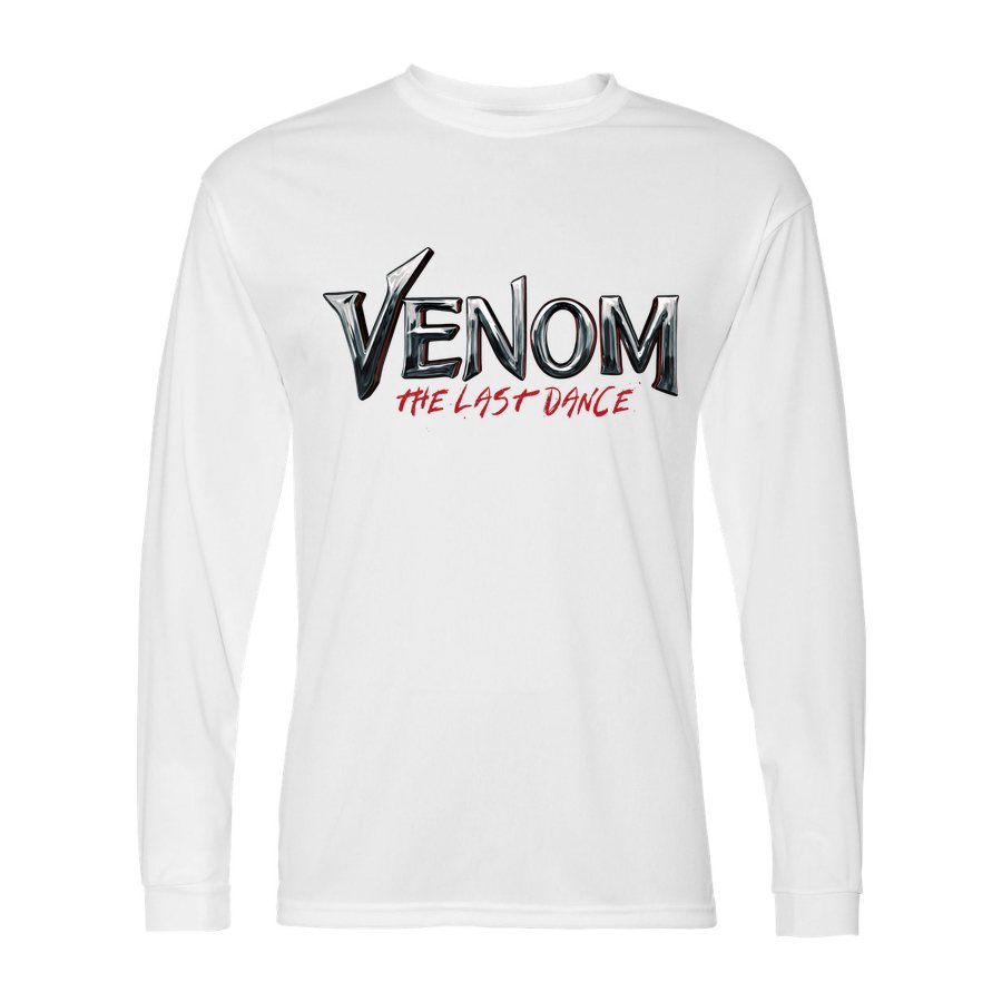 Men's Venom The Last Dance Polyester Long Sleeve T-Shirt - White