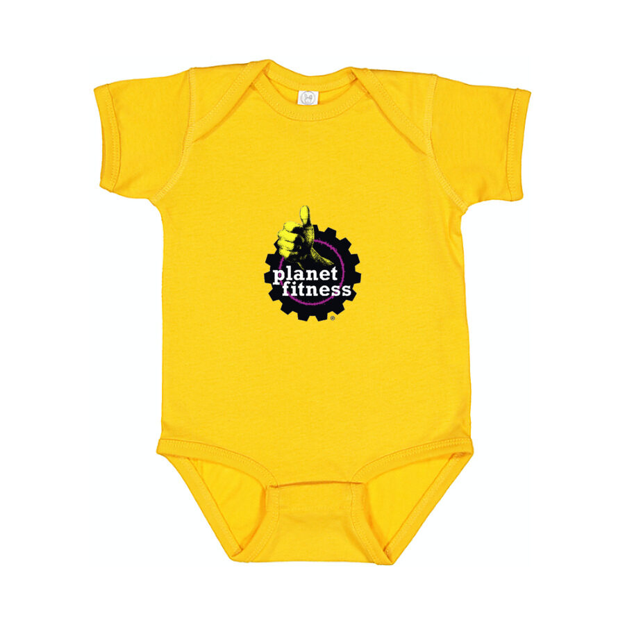 Planet Fitness Baby Romper Onesie - Yellow