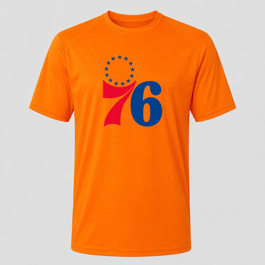 Men's Philadelphia 76ers Performance T-Shirt - Orange