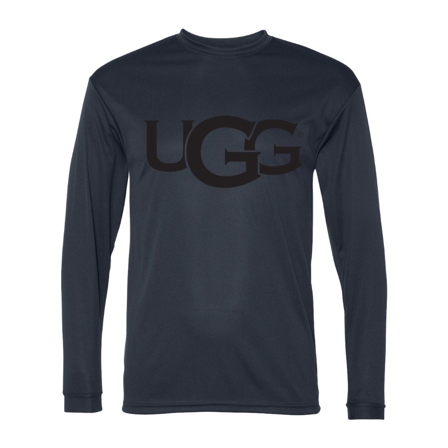 Men's UGG Polyester Long Sleeve T-Shirt - Navy