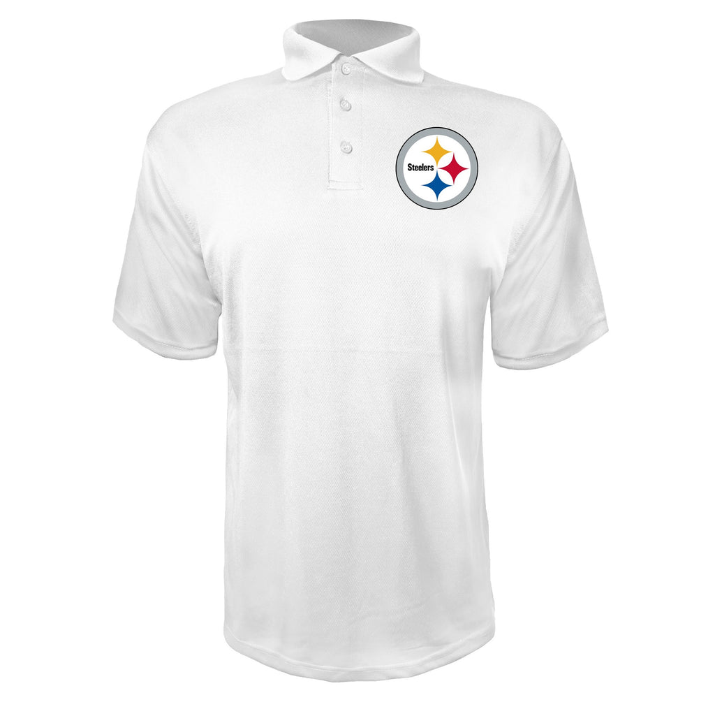 Pittsburgh Steelers White polyester polo