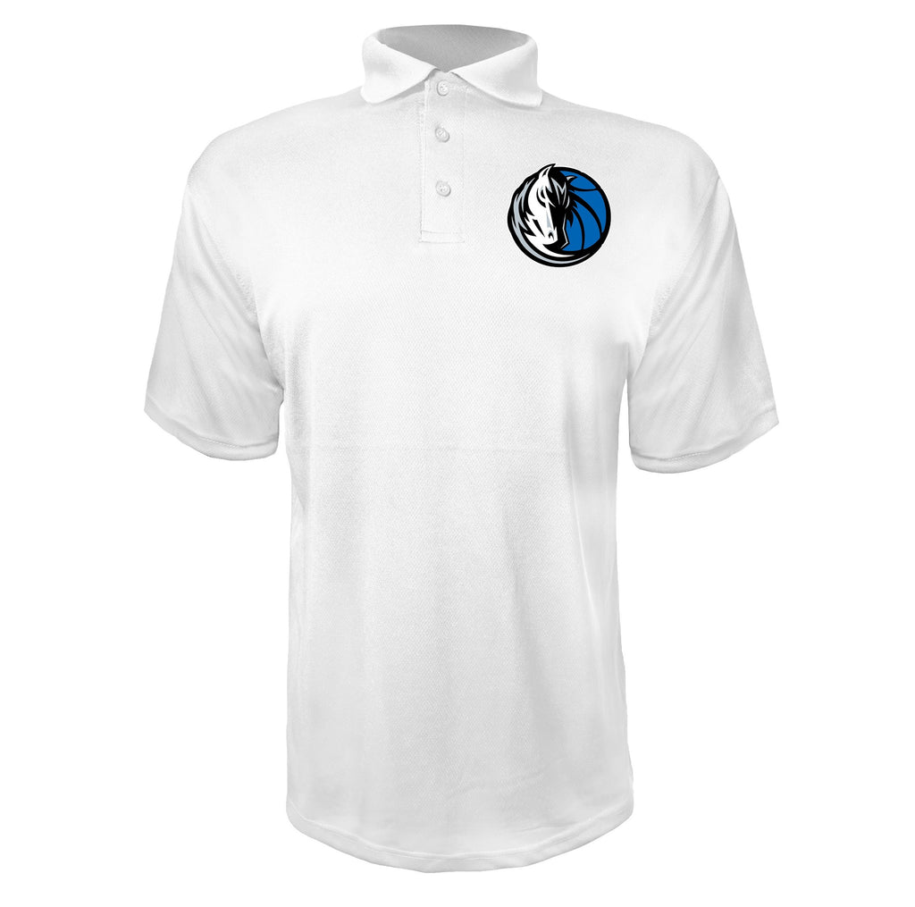 Dallas Mavericks White polyester polo