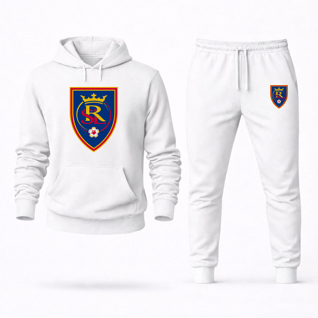 Real Salt Lake Soccer Hoodie and Joggers Set - White