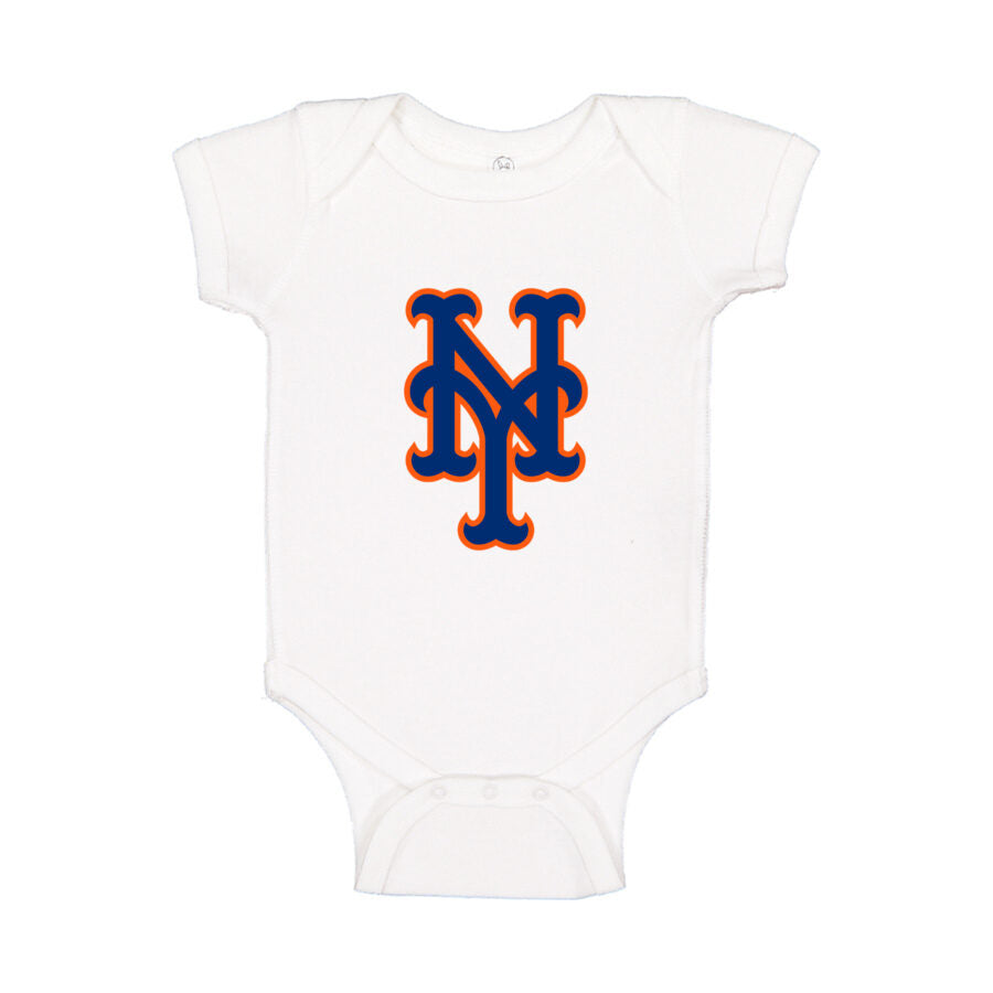 New York Mets Baby Romper Onesie - White