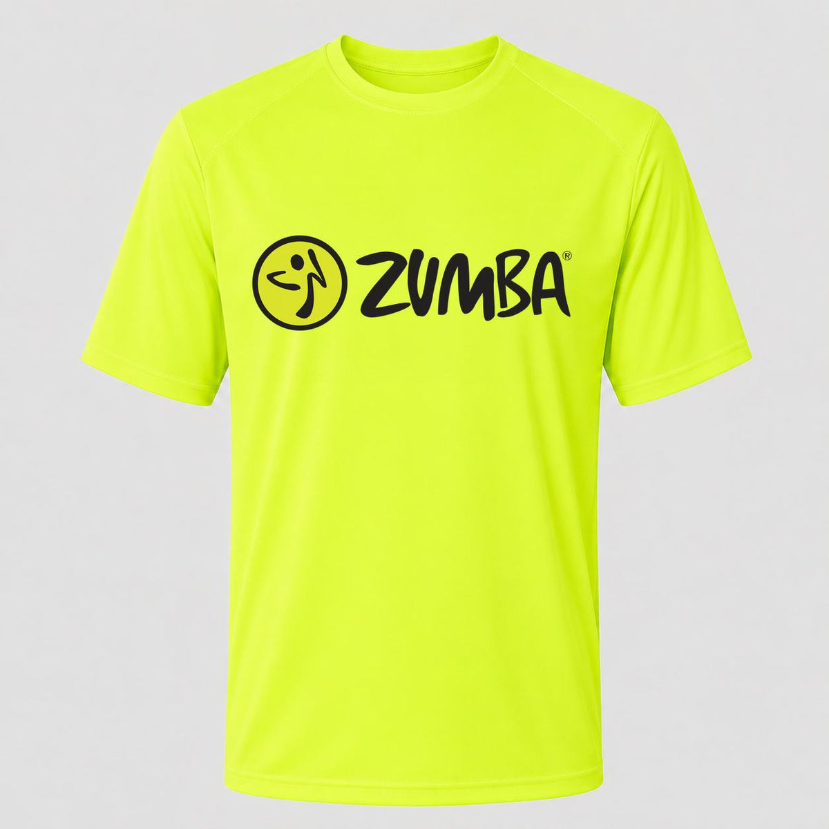 Men's Zumba Fitness Performance T-Shirt - Safety Green