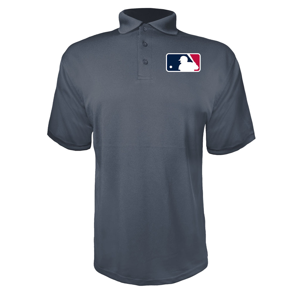 Major League Baseball Charcoal polyester polo