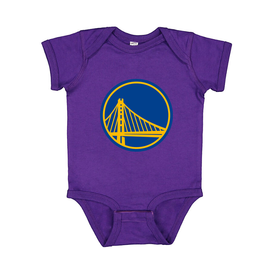Golden State Warriors Baby Romper Onesie - Purple