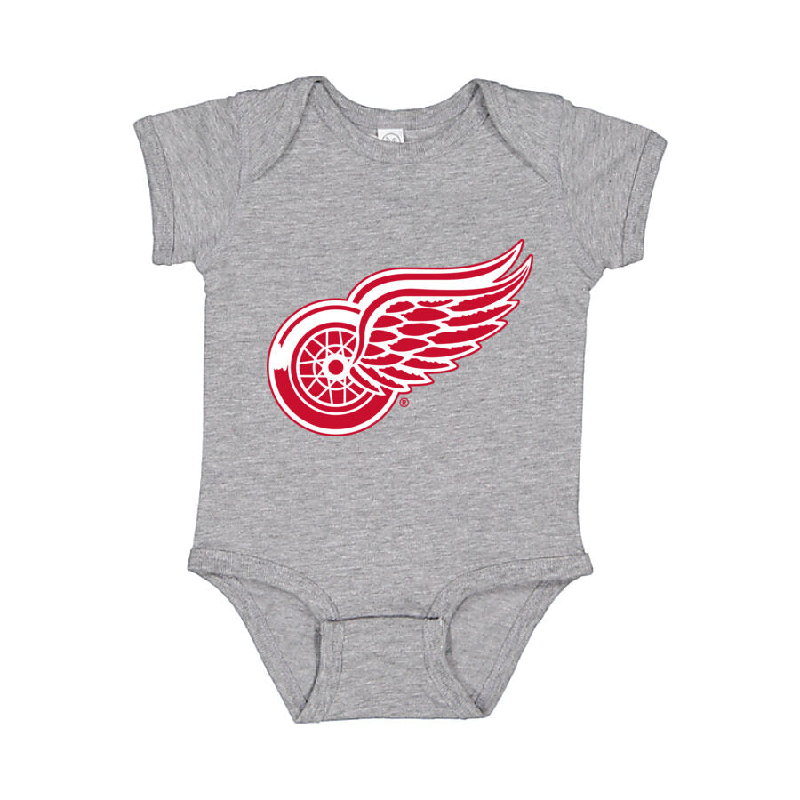 Detroit Red Wings Baby Romper Onesie - Gray