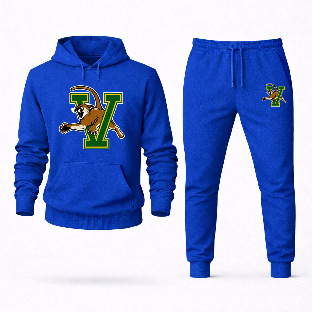 Vermont Catamounts Hoodie and Joggers Set - Blue