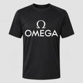 Men's Omega White Performance T-Shirt - Black