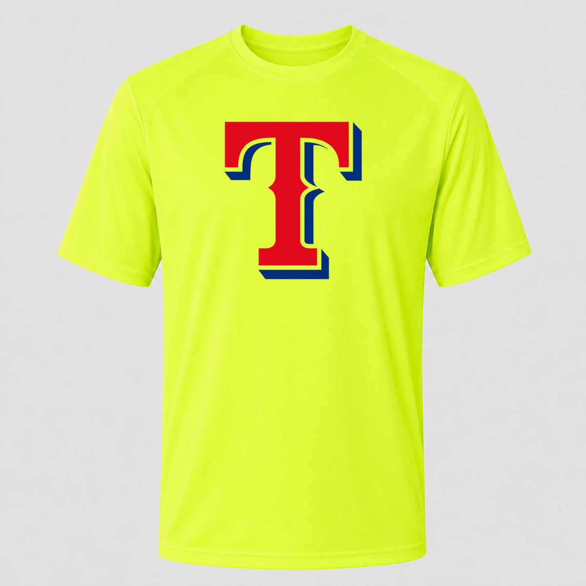 Men's Texas Rangers Performance T-Shirt - Safety Green