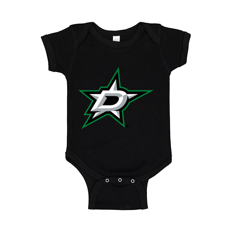 Dallas Stars Baby Romper Onesie - Black