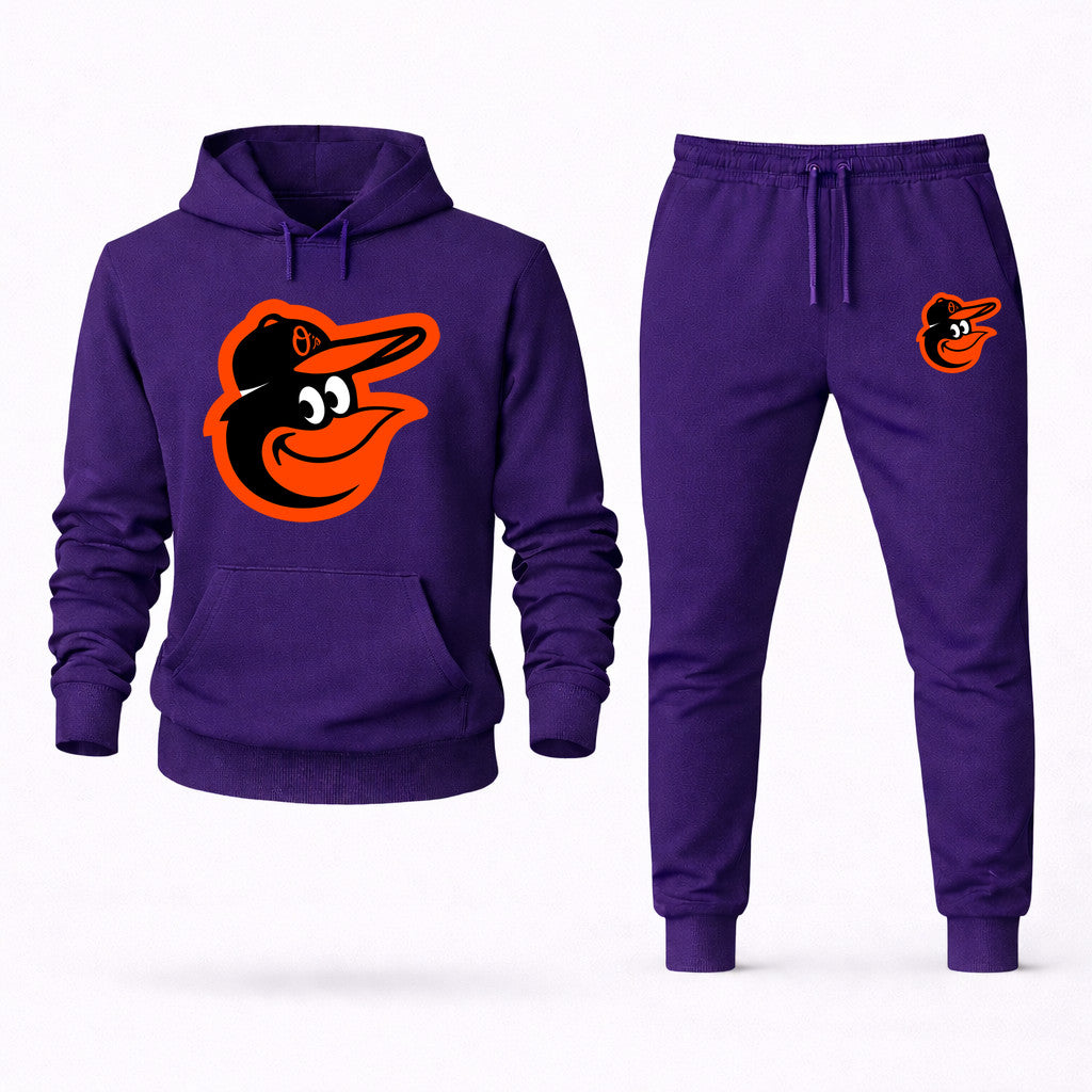 Baltimore Orioles Hoodie and Joggers Set - Purple