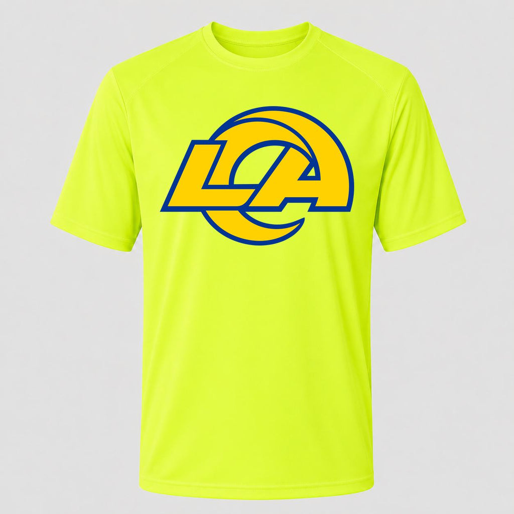 Men's Los Angeles Rams Performance T-Shirt - Safety Green