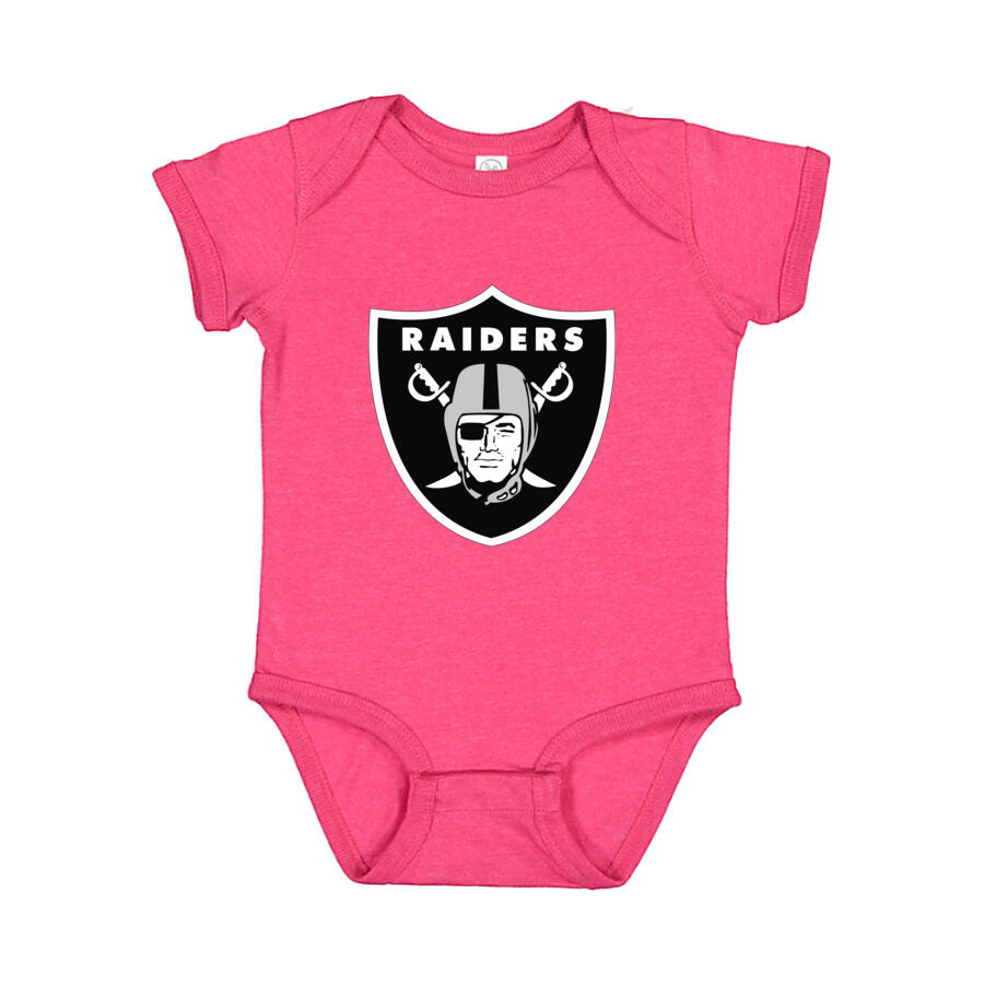 Las Vegas Raiders Baby Romper Onesie - Pink