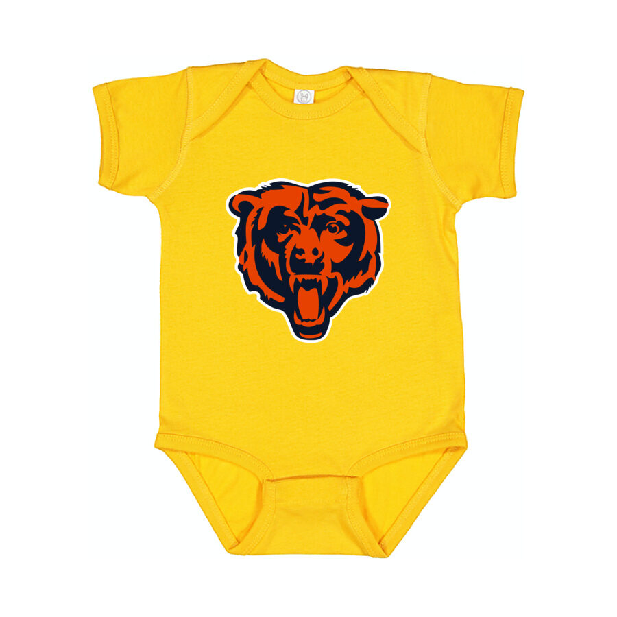 Chicago Bears Baby Romper Onesie - Yellow